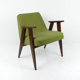 Paire de fauteuils vert de style danois vintage 60's