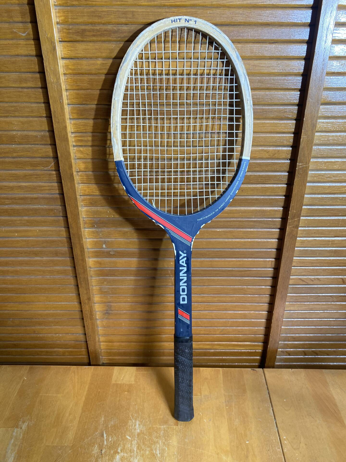 Vintage DONNAY Hit N°1 Wooden Tennis Racket Sport #E225