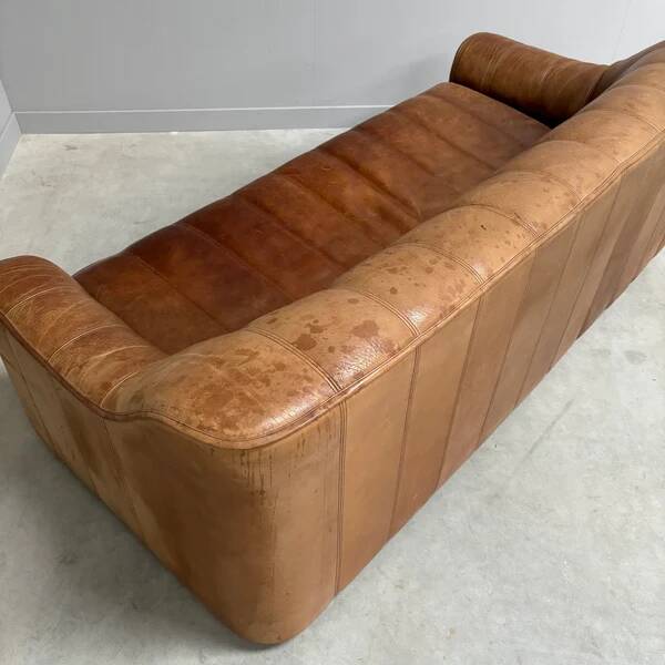 Vintage De Sede DS44 3 seat sofa, 1970s