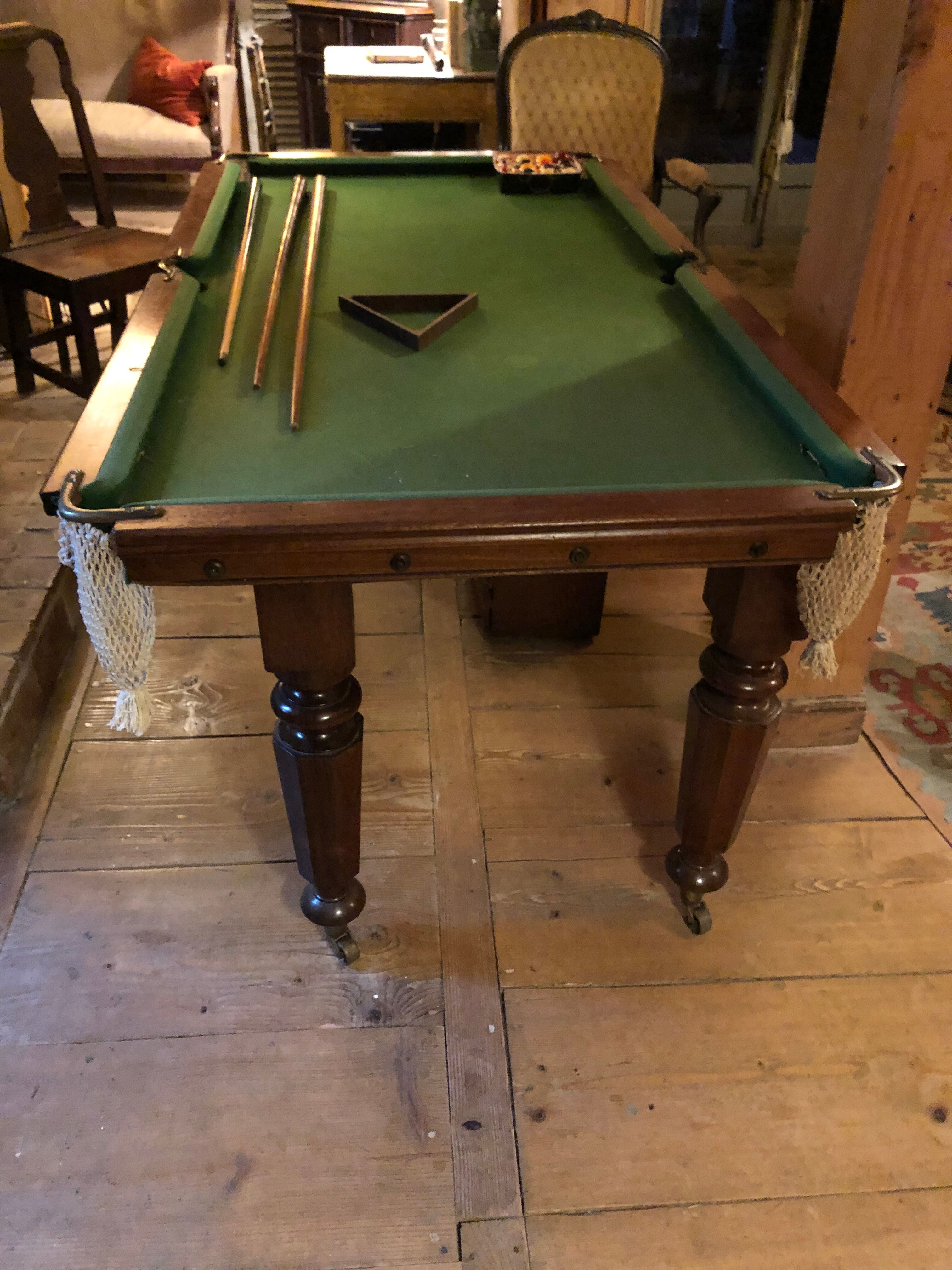 Billard signé EJ Riley vers 1910