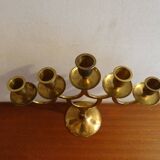 Chandelier 5 fires vintage brass