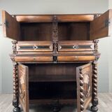 Antique carved wooden buffet in Renaissance style, late 18th / early 19th century.