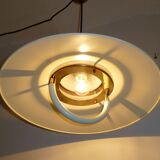 Metal and glass hanging lamp dating from the 1960s