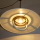 Metal and glass hanging lamp dating from the 1960s