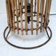 Lampe en osier et bambou années 1960