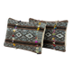 Set of 2 vintage kilim cushion covers 38x61 cm