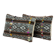 Set of 2 vintage kilim cushion covers 38x61 cm