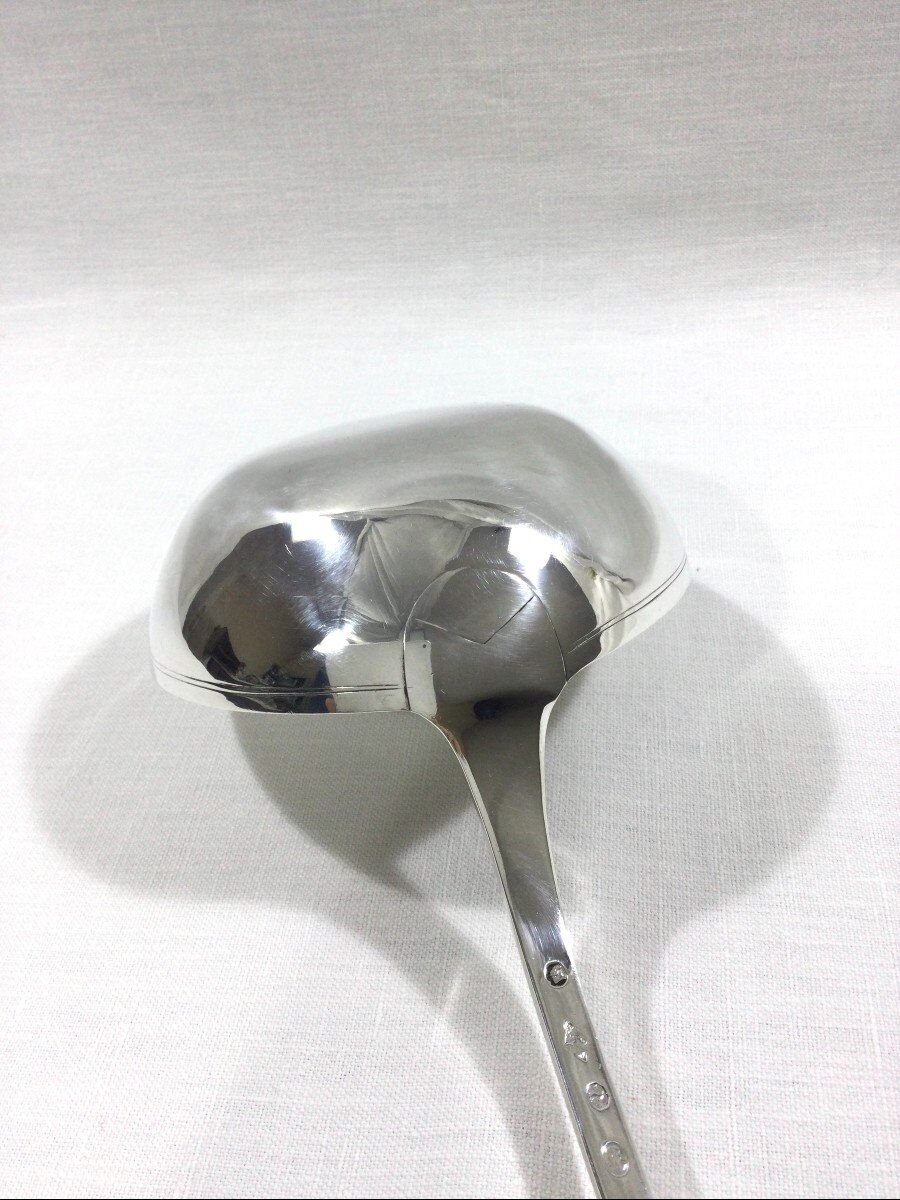 Louche argent 1 er coq vieux paris