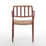 Suite of 4 Scandinavian teak armchairs model 66