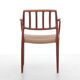 Suite of 4 Scandinavian teak armchairs model 66