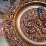 Vintage carved decorative plate