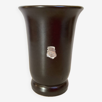 Black keramik vase ES Emons and Söhne Germany