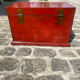 Large red laqué chest