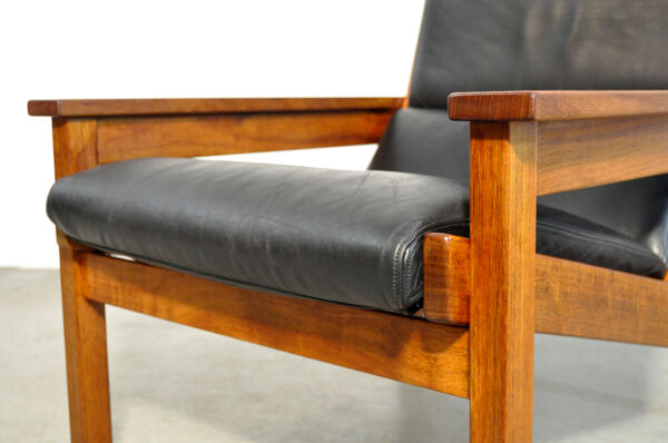 fauteuil En cuir « Lotus » Par Rob Parry Pour Gelderland, Années 1960