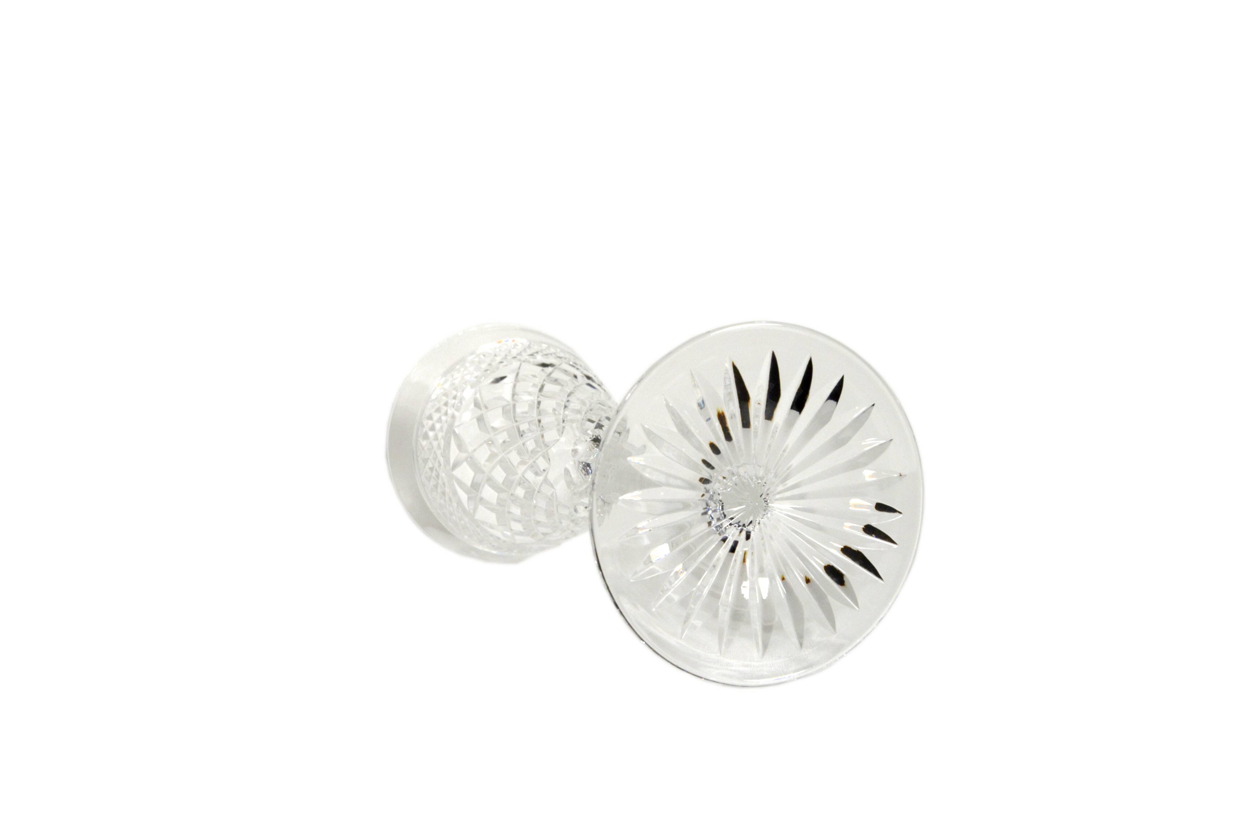 Hand-blown and cut crystal champagne flute, Josair, 1960s