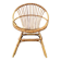 Vintage rattan shell armchair from the 70s, handmade bohemian