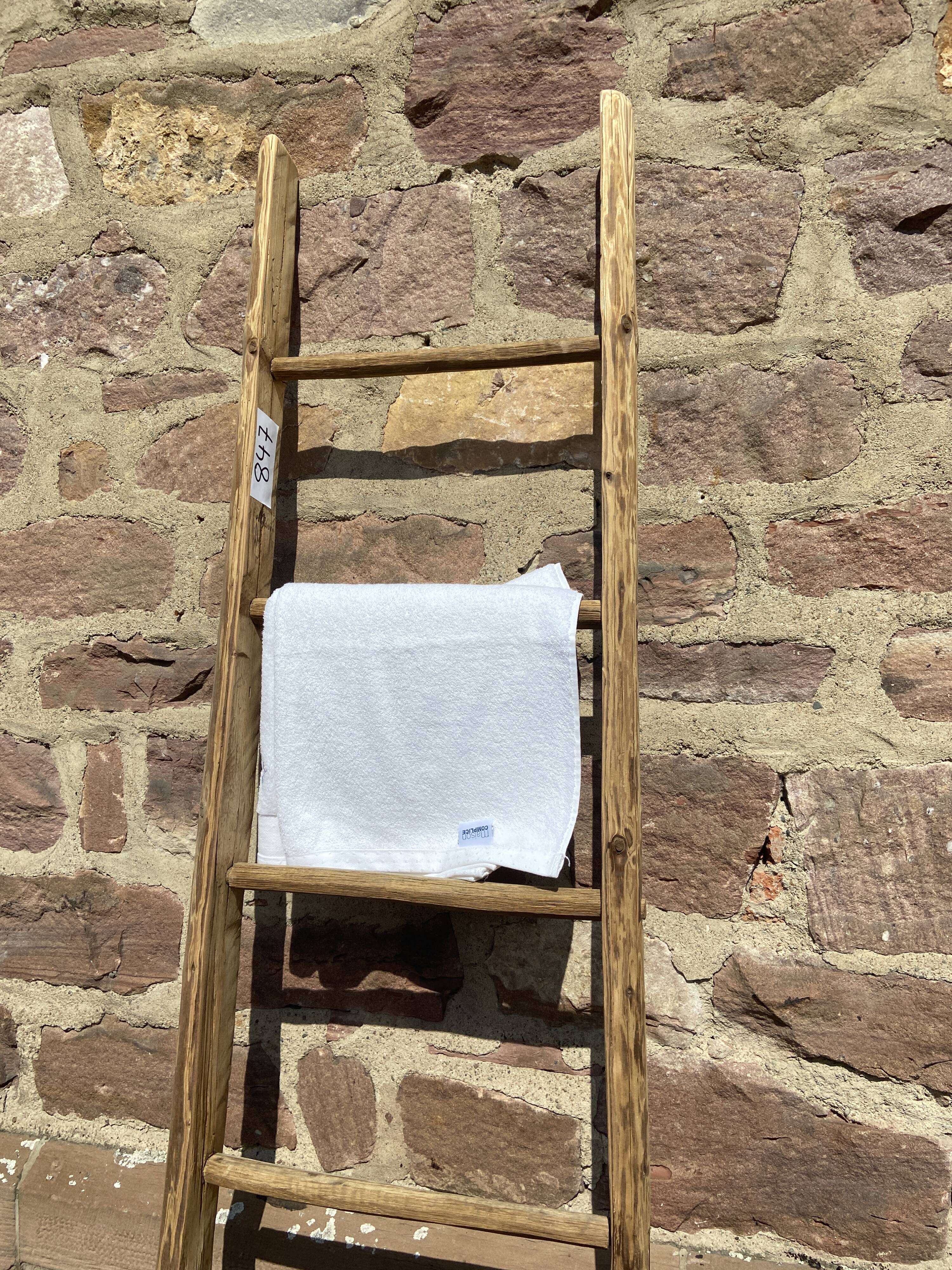 Old Ladder Towel Rack