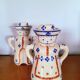Pair of Polish ceramic candlesticks