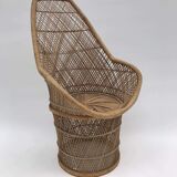 Rattan armchair from the turn of the 70's / 80's