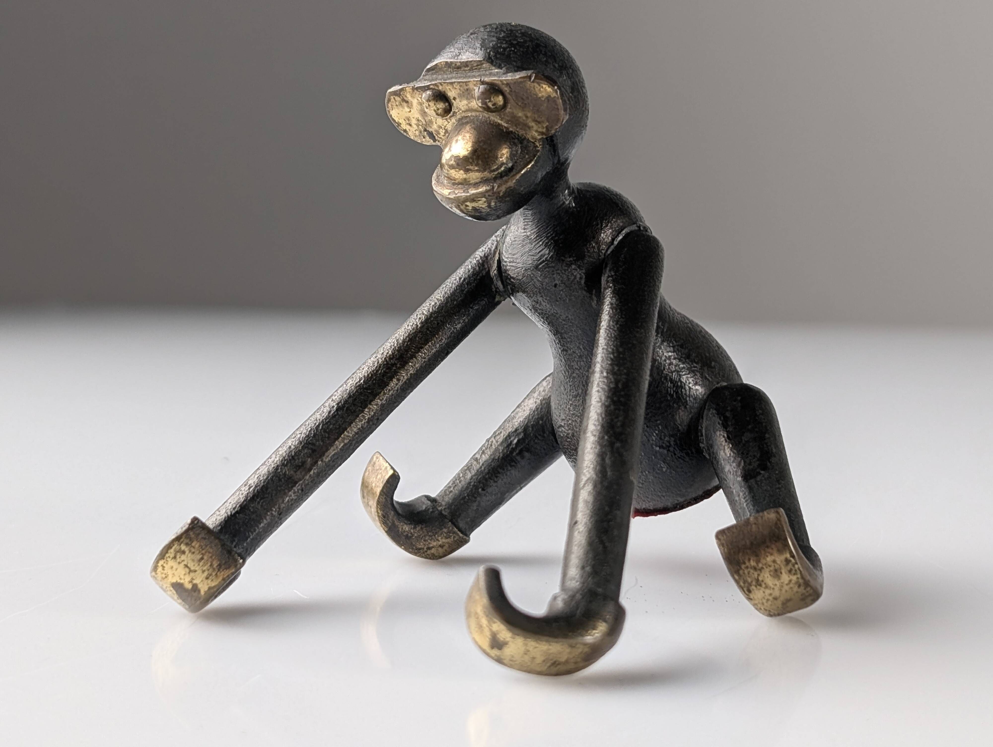 Kay Bojesen mid-century monkey, rare bronze version, Denmark, 1950s