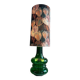 Vintage Doria lamp in green opaline glass with internal lighting by Doria Leuchten, 1970s.
