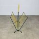 50s metal magazine rack with scoubidou