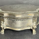 Silver metal jewelry box