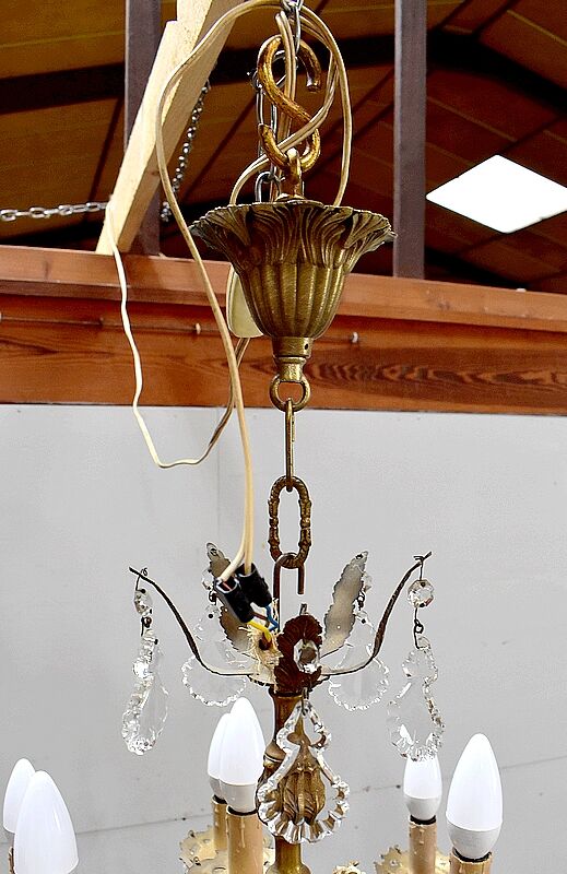 Crystal chandelier mid 20th