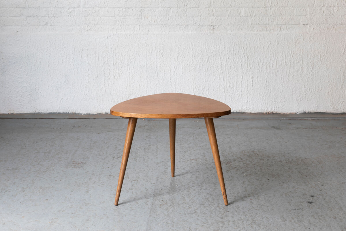 Triangular side table by Cees Braakman for Pastoe, Dutch design, 1960s
