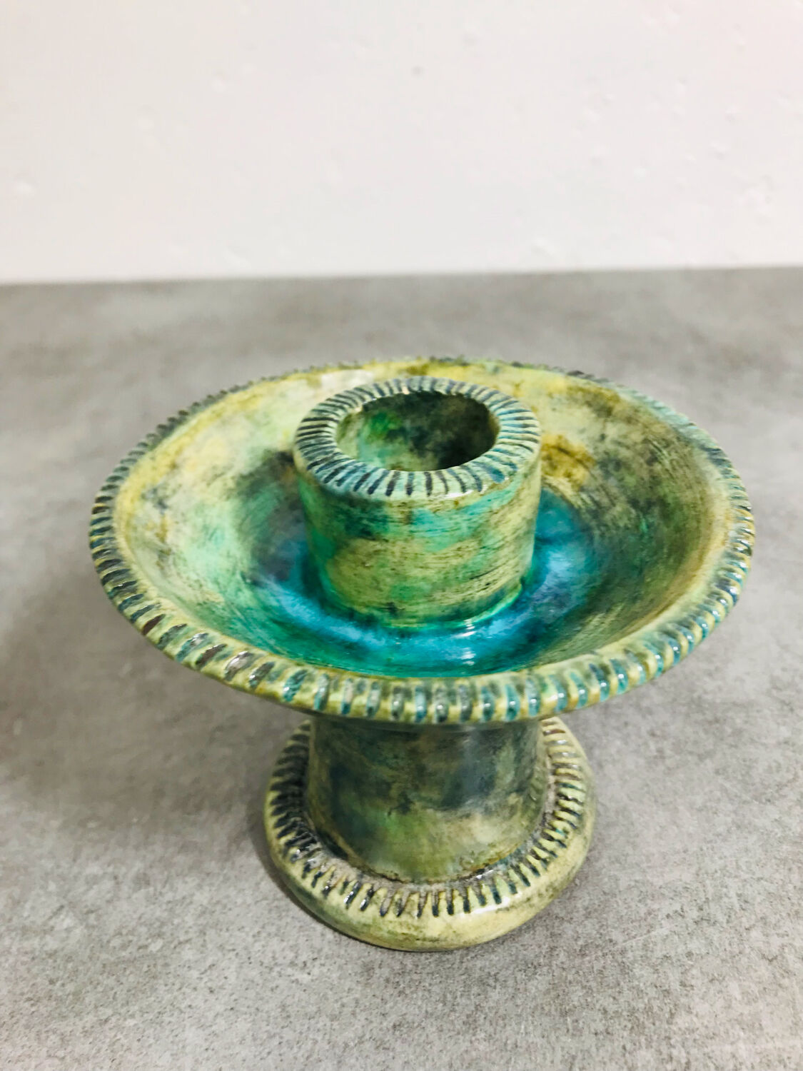 Les Arcs ceramic candle holder