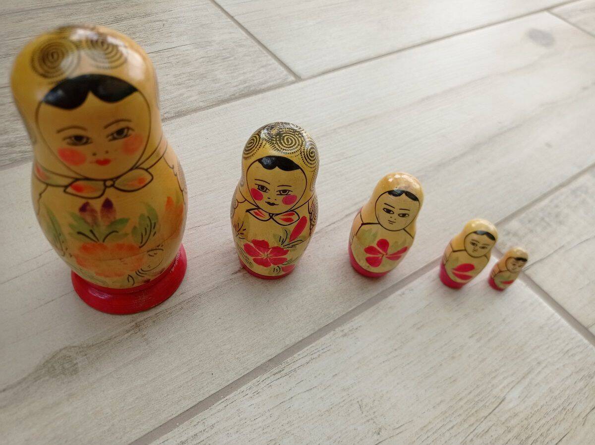 Old Russian wooden doll - Russia