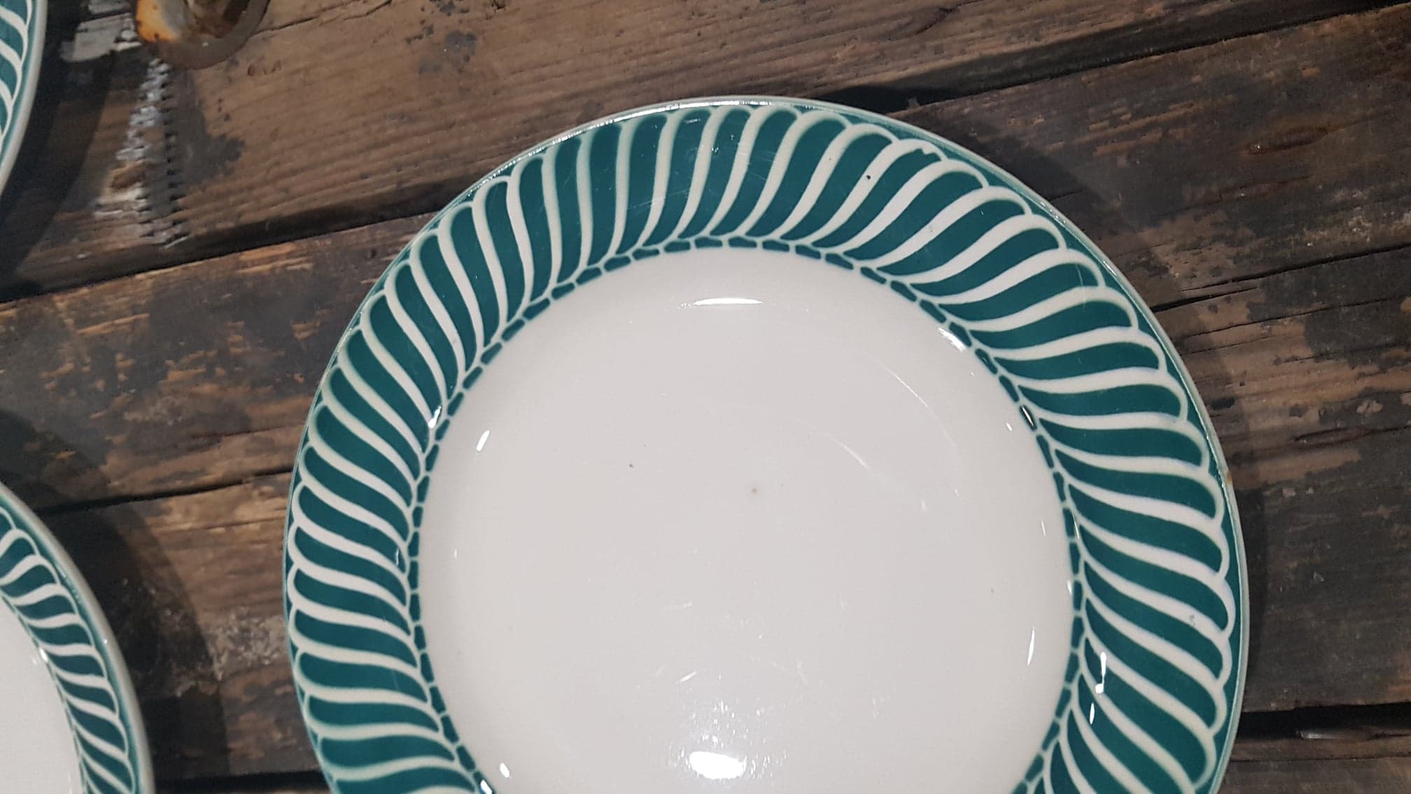 Set of 4 plates Digoin Sarreguemines model Jacquot