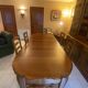 Table in solid cherry wood in Louis XV style.