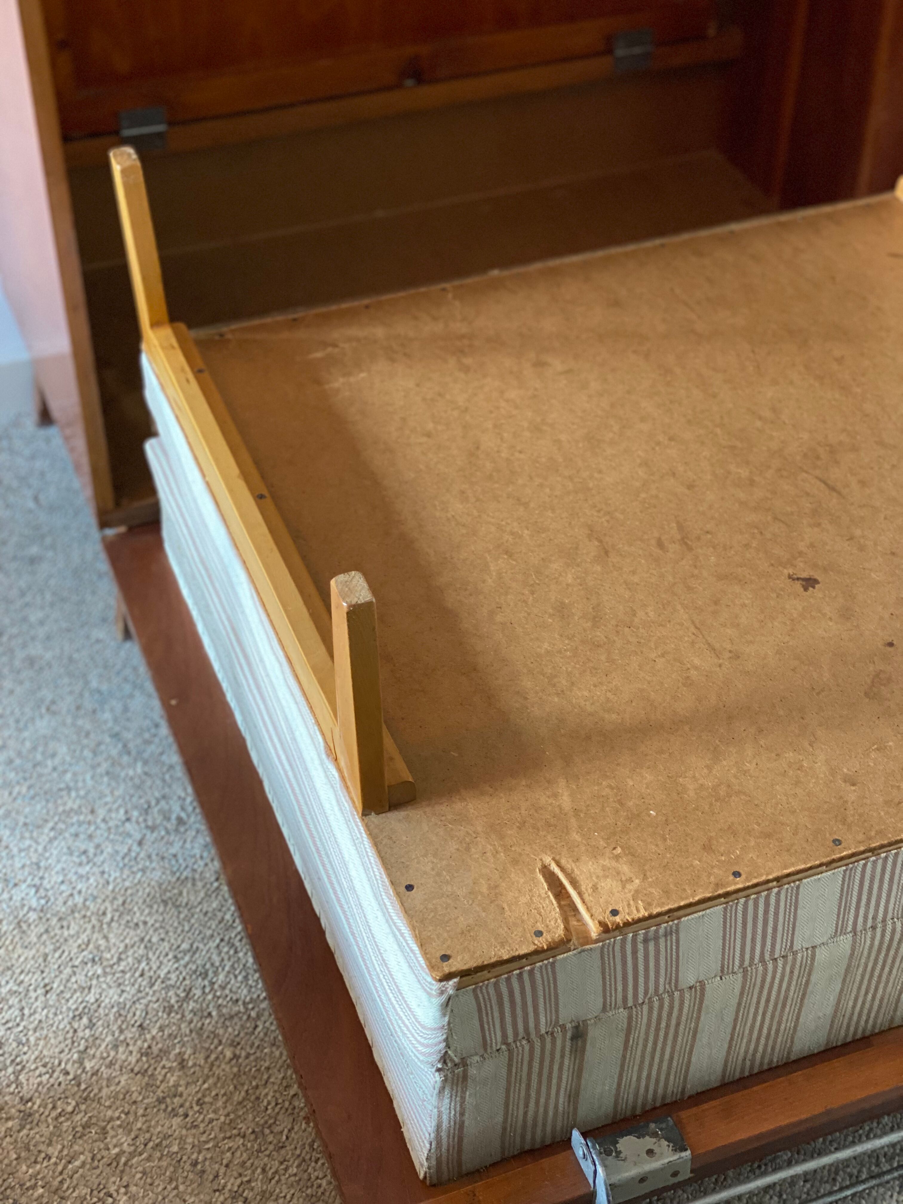 Vintage hungarian foldaway hidden bed with table