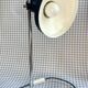 Vintage blue metal desk lamp