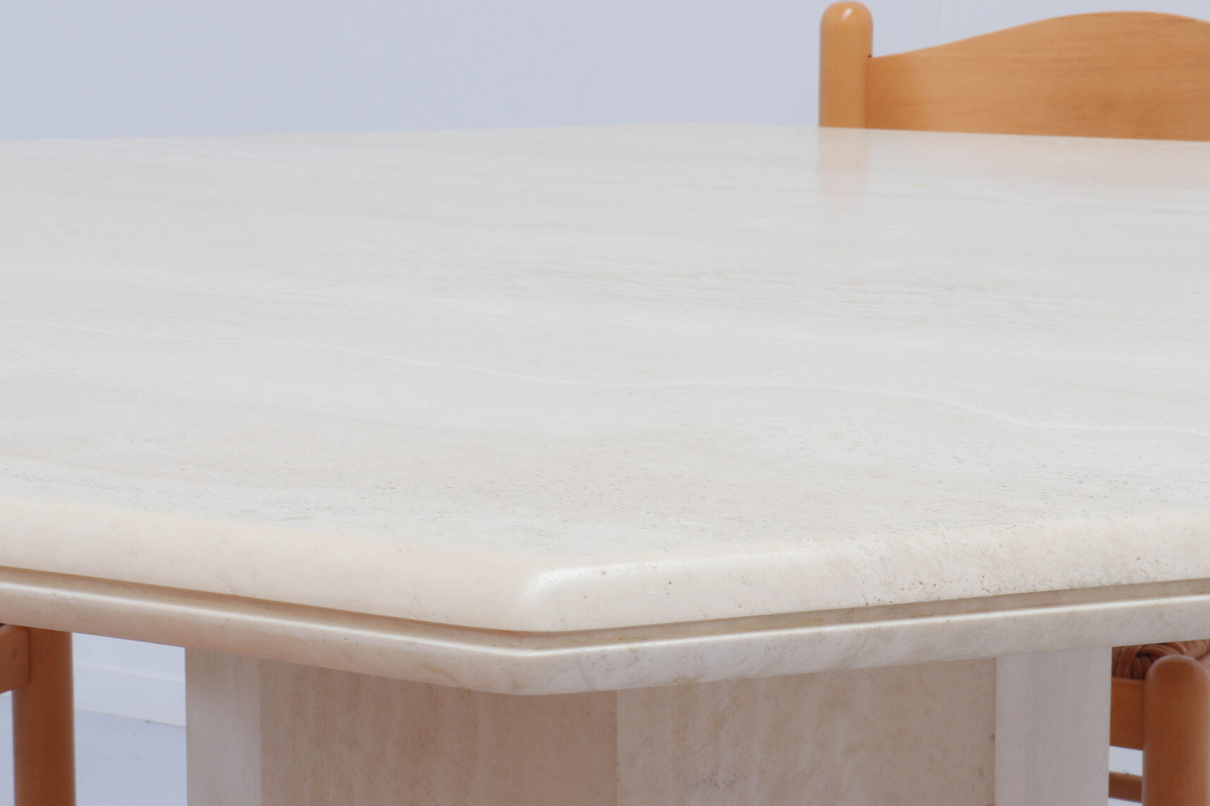 Vintage travertine dining table