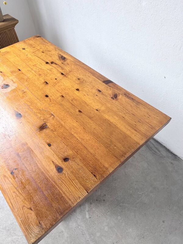 Table mobilier de montagne pin massif