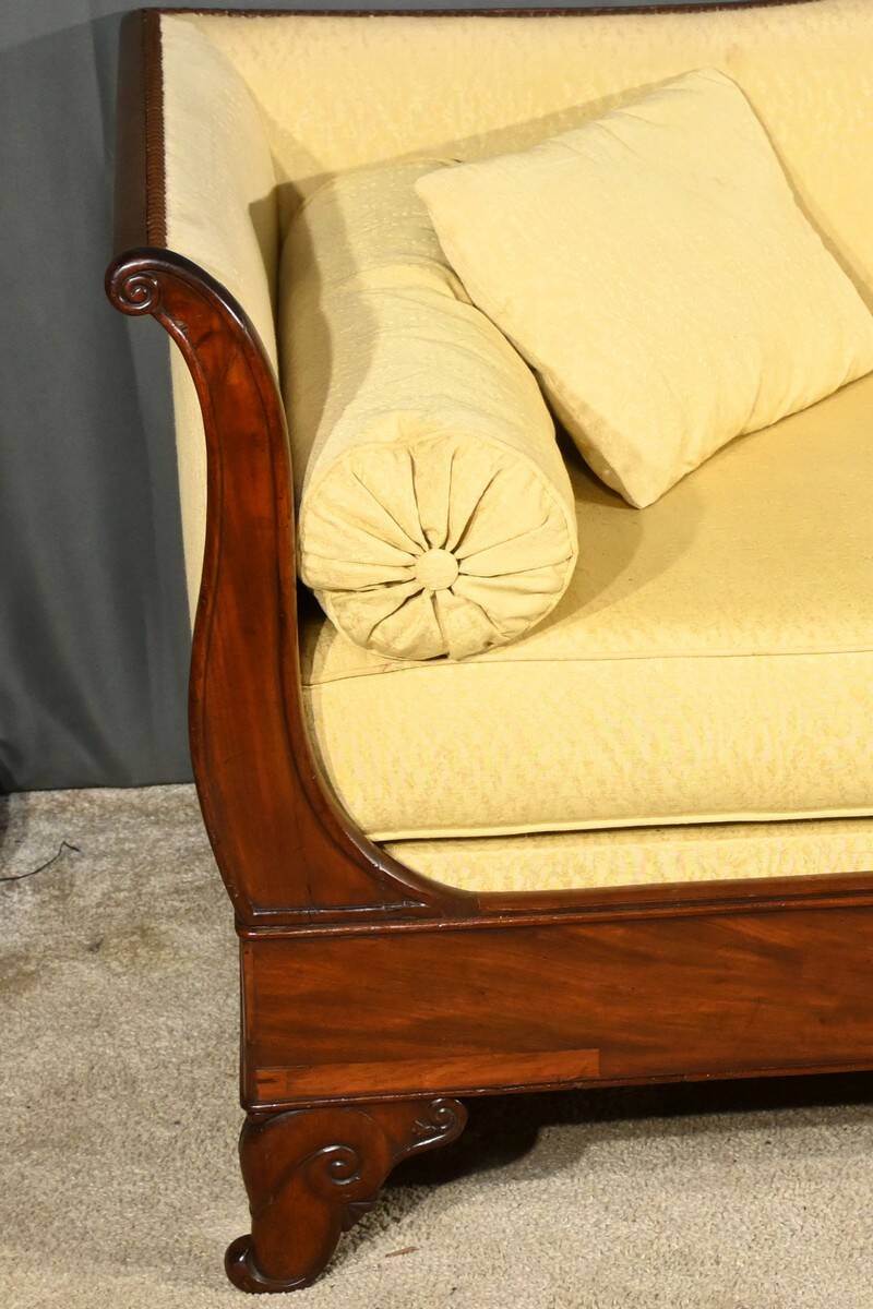 Mahogany Backrest Daybed, Restoration Period – Part 1 of the 19th Century