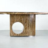 Dining table in marble by Willy Rizzo, Italy - 1960s