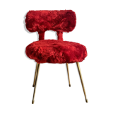 Pelfran chair in red moumoute