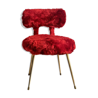 Pelfran chair in red moumoute