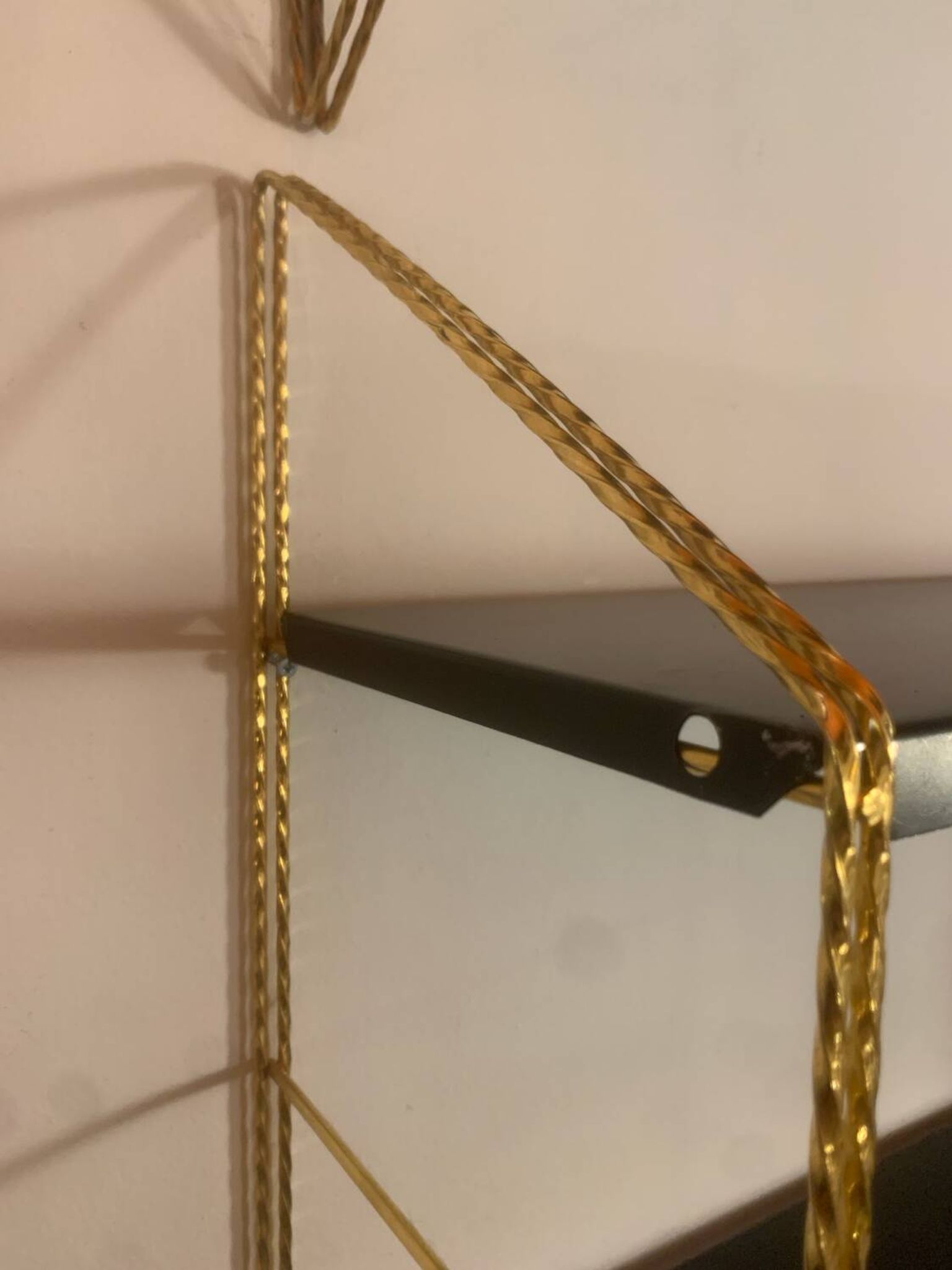 Vintage metal wall shelf