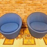 Paire de fauteuils années 70 vintage