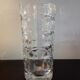 Vase à facettes en verre structuré vintage années 70