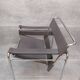 Marcel Breuer Wassily  grey leather B3 Chairs 1980s Italy