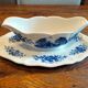Saaucière porcelain Sarreguemines old romantic décor blue
