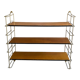 Étagères string bois et métal vintage