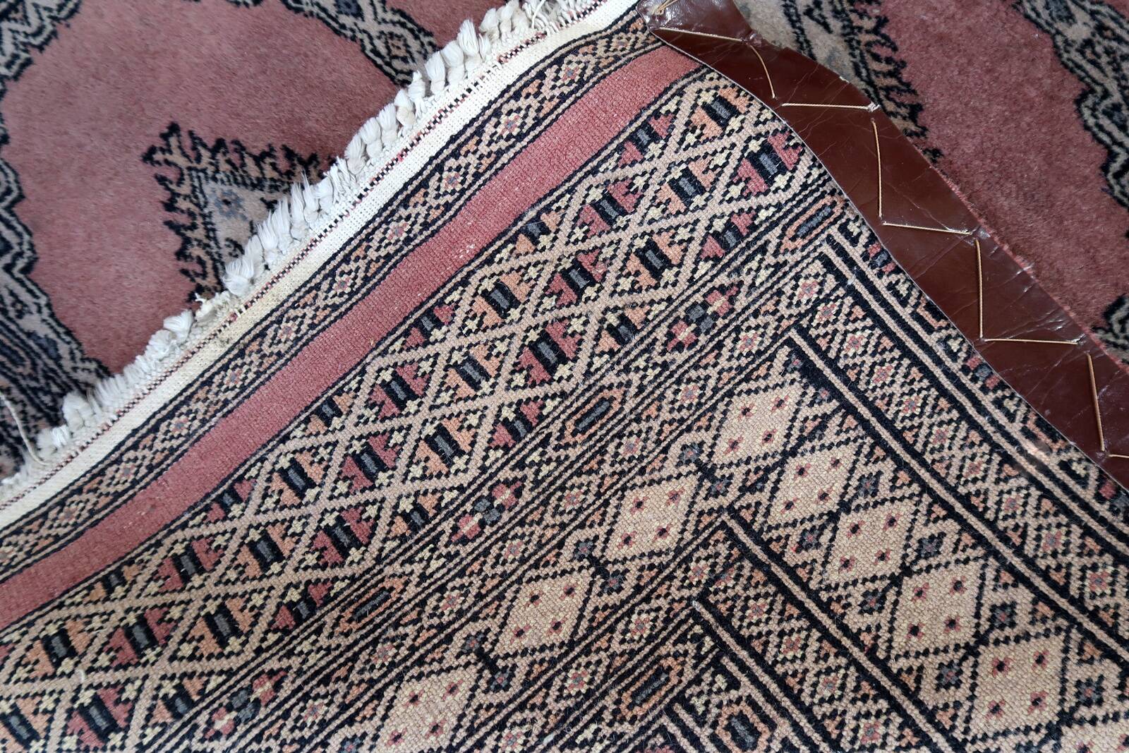 Tapis vintage fait main Boukhara ouzbek – 97 cm x 153 cm