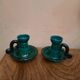 Pair of ceramic candle holders