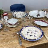 Service depareille glassware and earthenware -4 cutlery - 20 pieces